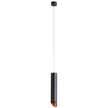 Подвесной светильник цилиндр Arte Lamp A1536SP-1BK PILON-GOLD под лампу 1xGU10 35W