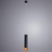 Подвесной светильник цилиндр Arte Lamp A1536SP-1BK PILON-GOLD под лампу 1xGU10 35W