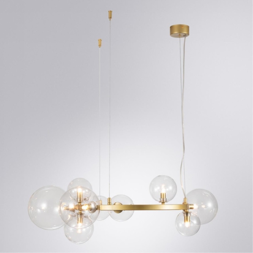 Подвесной светильник кольцом Arte Lamp A7790SP-10GO VINCENT под лампы 10xG9 40W