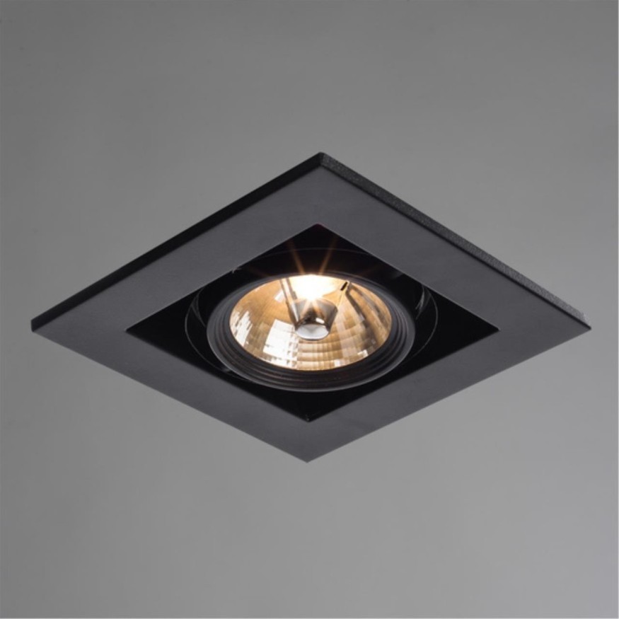 Встраиваемый светильник Arte Lamp A5930PL-1BK CARDANI MEDIO под лампу 1xG53 50W