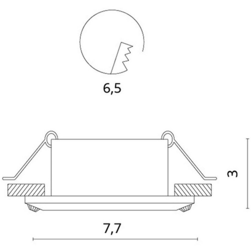 Точечный встраиваемый светильник Divinare GIANETTA 1405/02 PL-1