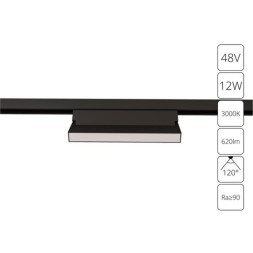 A4679PL-1BK Трековый магнитный светодиодный светильник Arte Lamp Linea 2.0 CRI90+ 4000К 620Лм 120° 12Вт