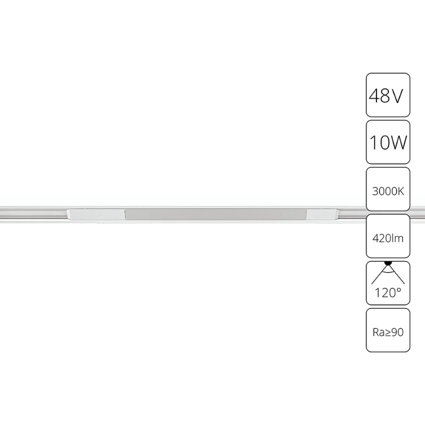 A7283PL-1WH Трековый магнитный светодиодный светильник Arte Lamp Optima CRI90+ 3000К 420Лм 120° 10Вт