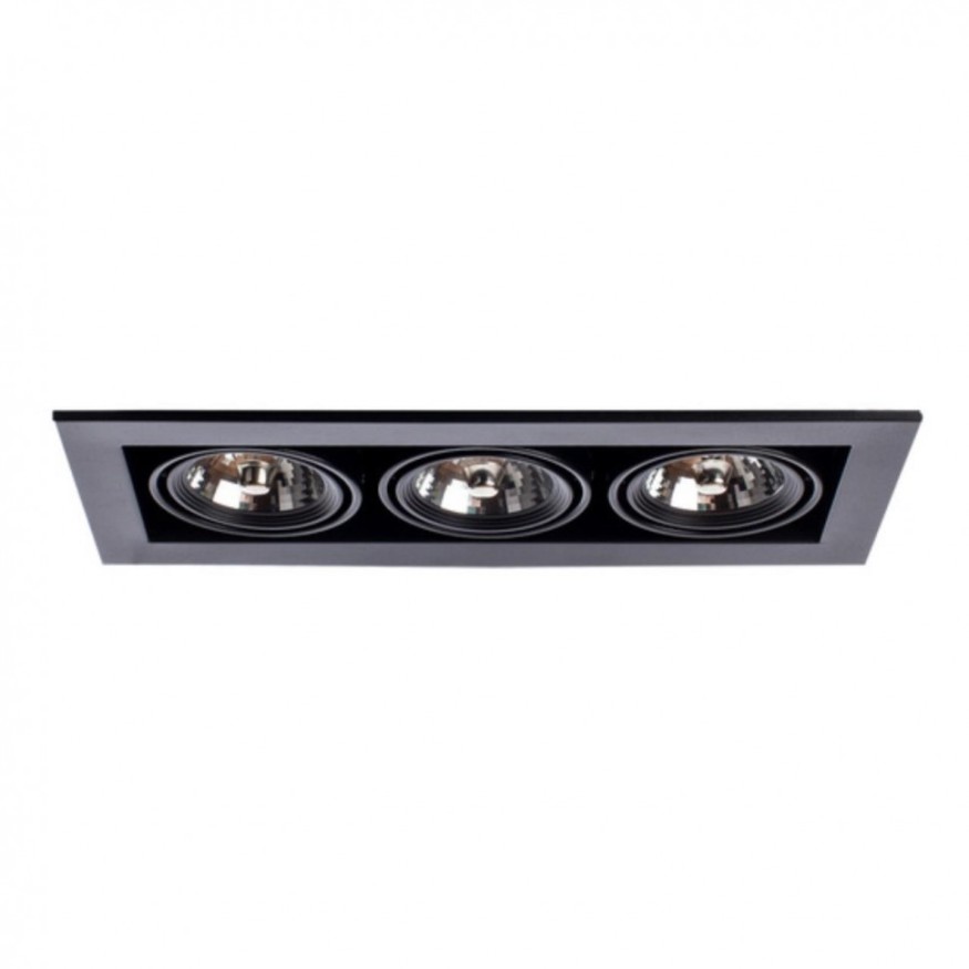 Встраиваемый светильник Arte Lamp A5930PL-3BK CARDANI MEDIO под лампы 3xG53 50W