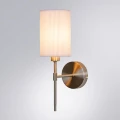 Arte Lamp Debora A4108AP-1SS Настенный светильник бра с абажуром из гофрированной ткани диаметром 11 см, основание металл никель, лампа E14 1шт до 40Вт IP20 220В