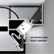 Arte Lamp GAP A680206 Теневой профиль черный, парящий потолок, 2 метра, скрытый монтаж в ПВХ натяжной потолок