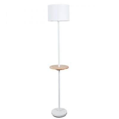 Торшер со столиком Arte Lamp A4056PN-1WH COMBO под лампу 1xE27 60W