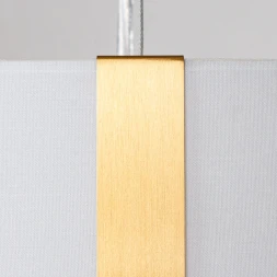 Arte Lamp Dream A4110SP-3PB Подвесная современная люстра с абажуром диаметром 45 см, плафон белый текстиль, медный металл, лампы E14 3шт до 40Вт IP20 220В, макс. высота 100см