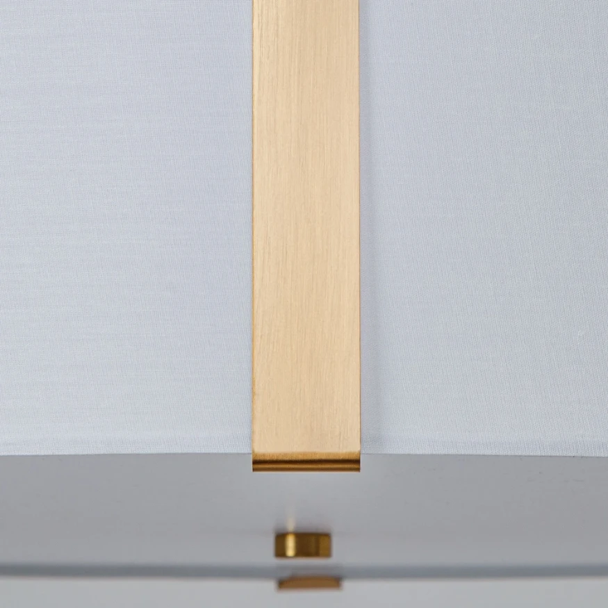 Arte Lamp Dream A4110SP-6PB Подвесная современная люстра с абажуром диаметром 65 см, плафон белый текстиль, медный металл, лампы E14 6шт до 40Вт IP20 220В, макс. высота 100см