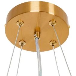 Arte Lamp Dream A4110SP-6PB Подвесная современная люстра с абажуром диаметром 65 см, плафон белый текстиль, медный металл, лампы E14 6шт до 40Вт IP20 220В, макс. высота 100см