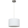 Arte Lamp CHARLIE A5071SP-1SS Подвесной светильник с плафоном из искусственной шерсти и основанием из натурального дерева, диаметр плафона 35см, общая макс. высота 105см, лампа Е27 1шт макс 40Вт 220В