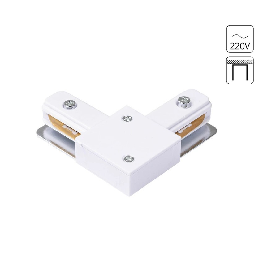 Г-образный соединитель для накладных однофазных шинопроводов Arte Lamp A120233L