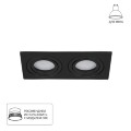 Встраиваемый светильник Arte Lamp A2168PL-2BK TARF под лампы 2xGU10 50W