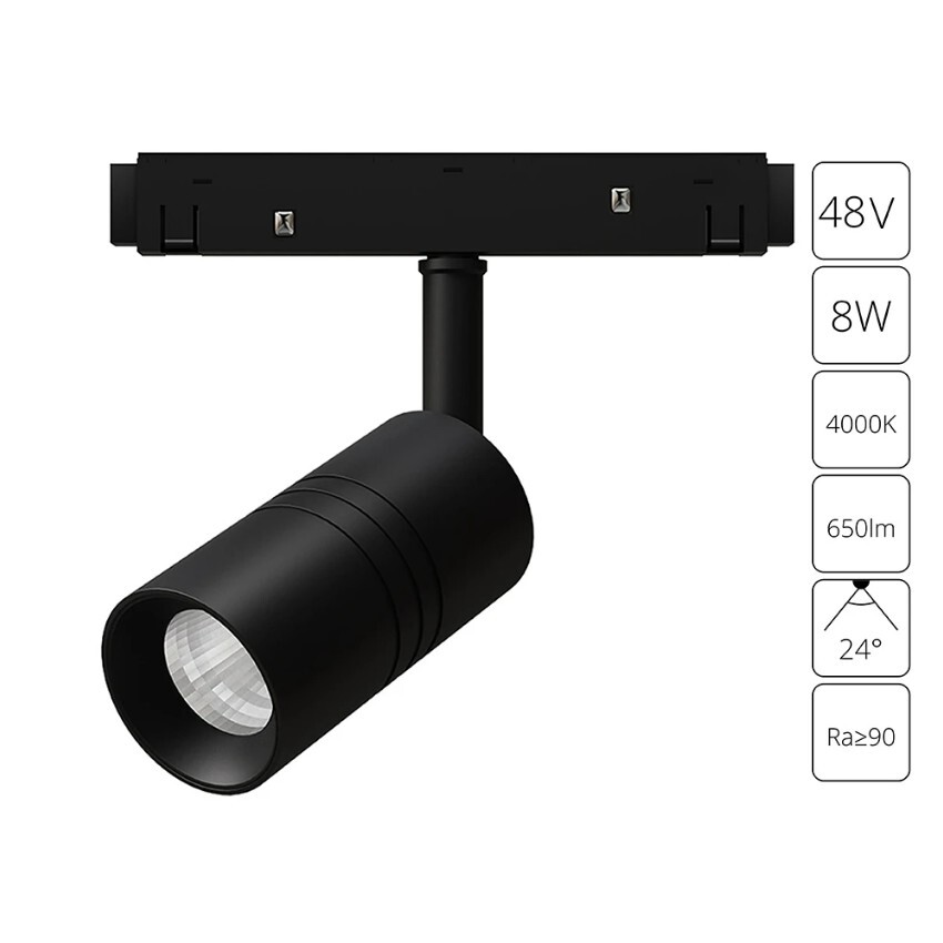 A5720PL-1BK Трековый магнитный светодиодный светильник Arte Lamp Expert CRI90+ 4000К 650Лм 24° 8