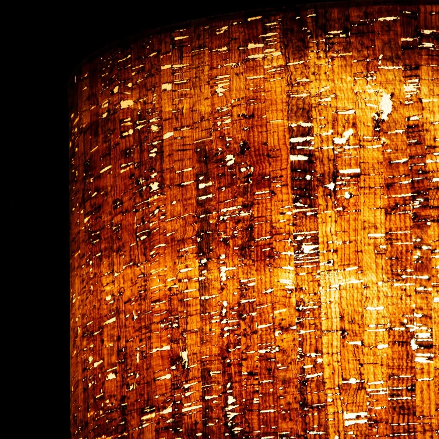 Arte Lamp STRAW A7089SP-1BK Подвесной современный светильник в эко стиле, с плафоном из натуральной пробки диаметром 38 см, основание черный металл, макс. высота 105 см, лампа E27 1шт до 40Вт IP20 220В