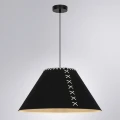 Arte Lamp Fleece A7092SP-1BK Подвесной современный светильник с плафоном 52 см, черный фетровый абажур, черный металл, длина провода 100см, лампа E27 1шт до 40Вт IP20 220В