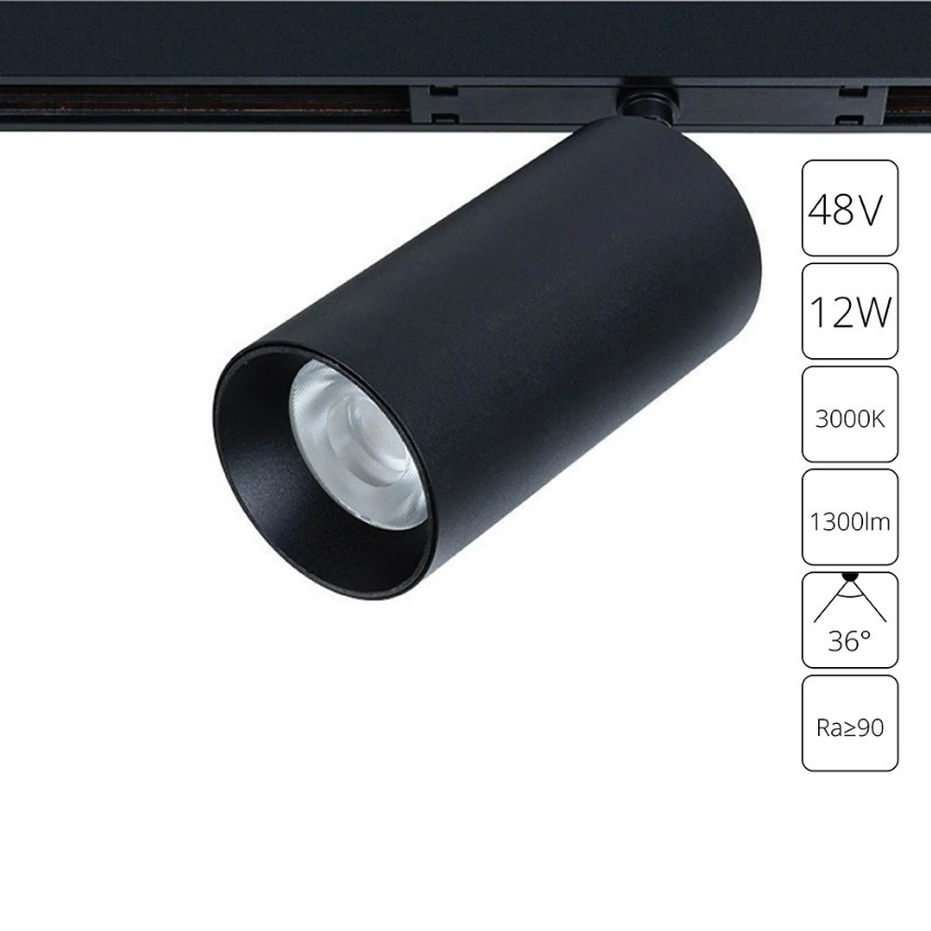 A7281PL-1BK Трековый магнитный светодиодный светильник Arte Lamp Optima CRI90+ 3000К 1300Лм 36° 12Вт