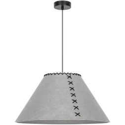 Arte Lamp Fleece A7092SP-1GY Подвесной современный светильник с плафоном 52 см, серый фетровый абажур, черный металл, длина провода 100см, лампа E27 1шт до 40Вт IP20 220В