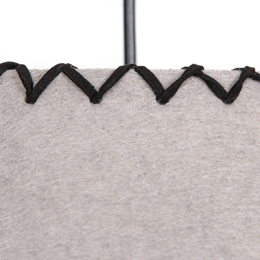 Arte Lamp Fleece A7092SP-1GY Подвесной современный светильник с плафоном 52 см, серый фетровый абажур, черный металл, длина провода 100см, лампа E27 1шт до 40Вт IP20 220В