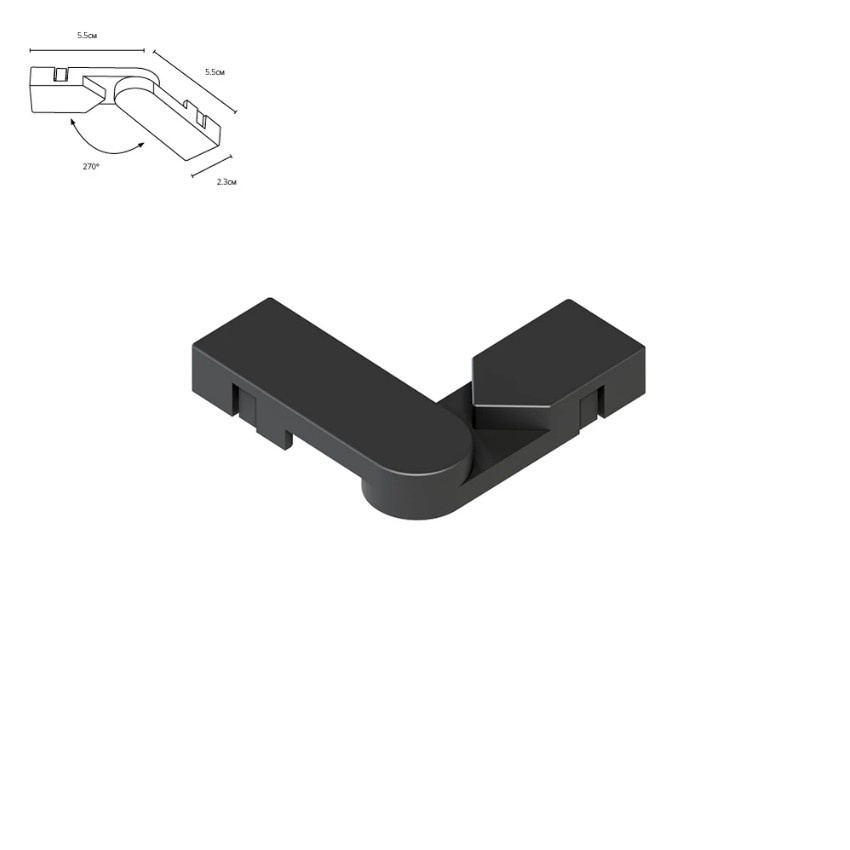 Коннектор поворотный для накладного шинопровода Arte Lamp RAPID-ACCESSORIES A613806R