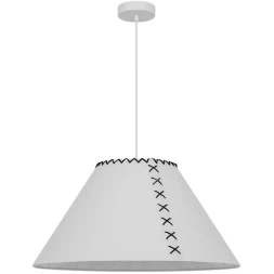 Arte Lamp Fleece A7092SP-1WH Подвесной современный светильник с плафоном 52 см, белый фетровый абажур, белый металл, длина провода 100см, лампа E27 1шт до 40Вт IP20 220В