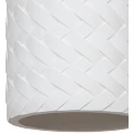 Arte Lamp Corsetto A7096SP-1WH Подвесной современный светильник, плафон из белого гипса с имитацией плетения диаметром 14 см, основание белый металл, провод 100 см, лампа E27 1шт до 40Вт IP20 220В