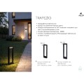 A2466PA-1BK Arte Lamp TRAPEZIO Ландшафтный уличный светильник (столб) плоский