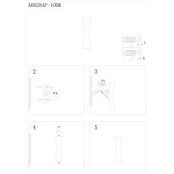 Настенный светильник Arte Lamp GUDJA A6028AP-10BK 