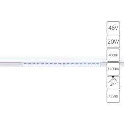 A4635PL-1WH Трековый магнитный светодиодный светильник Arte Lamp Linea 2.0 CRI90+ 4000К 1700Лм 24° 20Вт