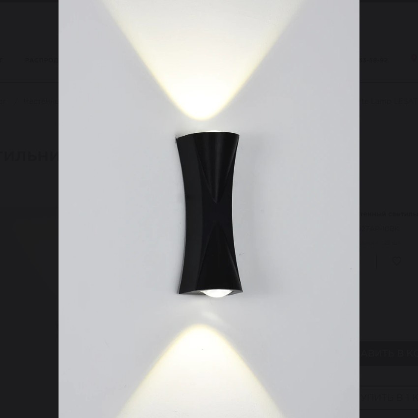 Настенный светильник Arte Lamp GUDJA A6027AP-10BK