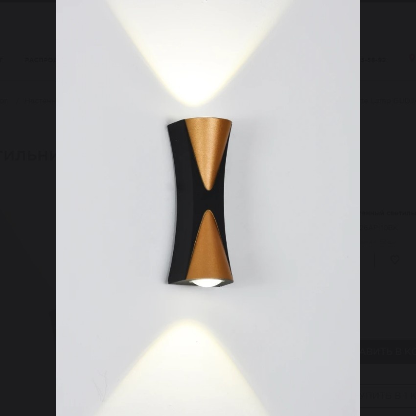 Настенный светильник Arte Lamp GUDJA A6026AP-10BK 