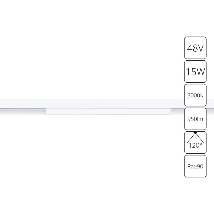 A4643PL-1WH Трековый магнитный светодиодный светильник Arte Lamp Linea 2.0 CRI90+ 3000К 950Лм 120° 15Вт