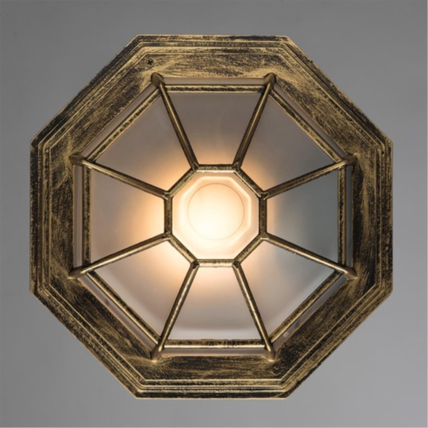 Настенно-потолочный светильник Arte Lamp A3121PF-1BN PEGASUS IP44 под лампу 1xE27 60W