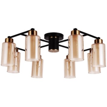 Люстра потолочная Arte Lamp A7027PL-8BK LEO под лампы 8xE14 40W