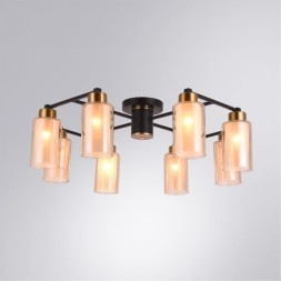 Люстра потолочная Arte Lamp A7027PL-8BK LEO под лампы 8xE14 40W
