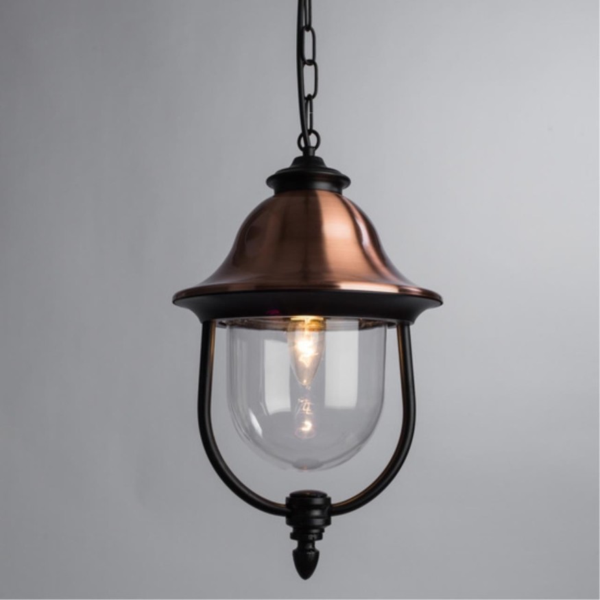 Уличный подвесной светильник Arte Lamp A1485SO-1BK BARCELONA IP44 под лампу 1xE27 75W