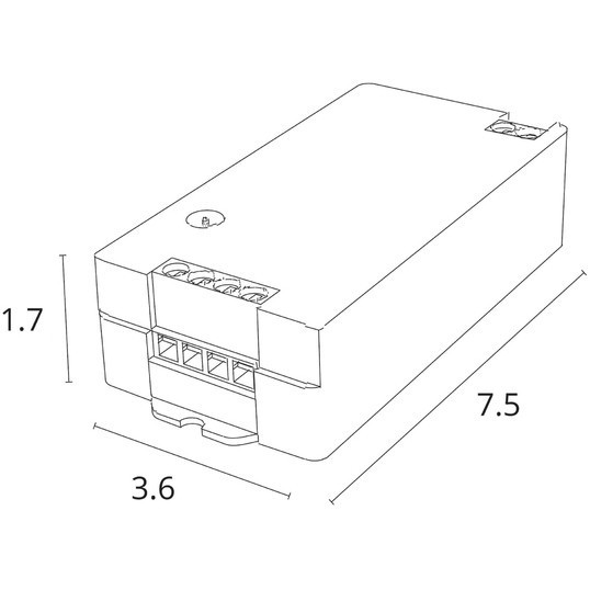 Контроллер одноканальный для одноцветной ленты (Диммируемый по шим, 2.4GHz, Smart Life app, Яндекс Алиса умн. дом) Arte Lamp SMART A71C-01CH-WF