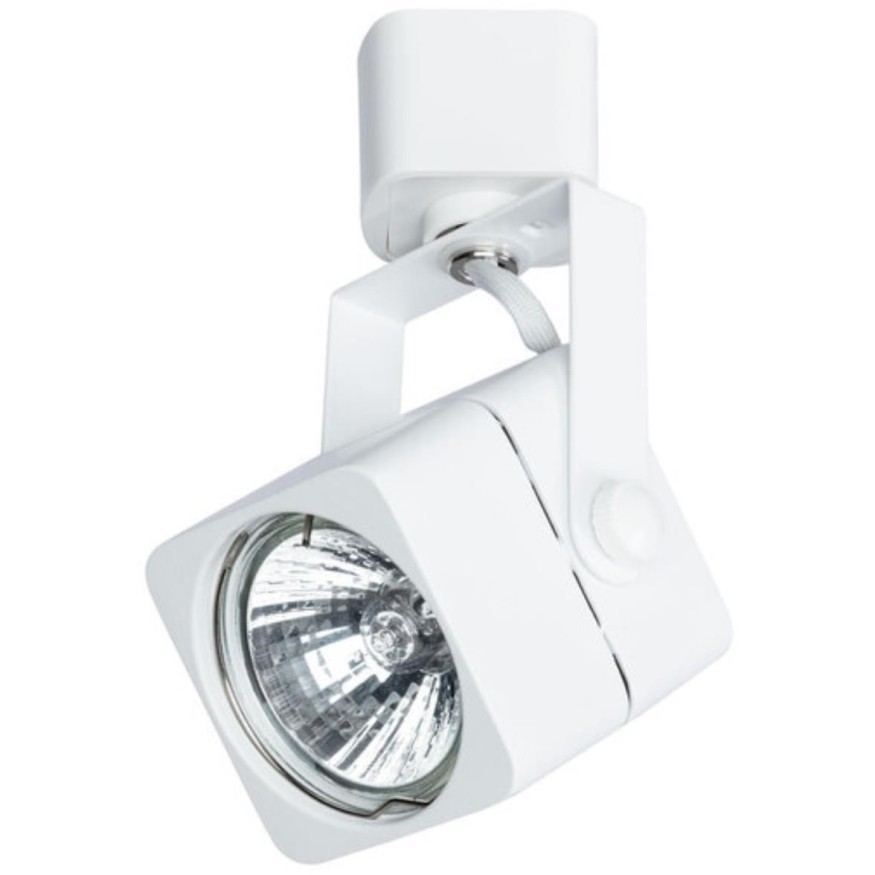 Однофазный двужильный трековый светильник Arte Lamp A1314PL-1WH LENTE под сменную лампу GU10