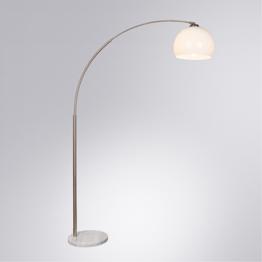Торшер для чтения Arte Lamp A5822PN-1SS PAOLO под лампу 1xE27 60W