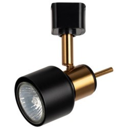 Однофазный двужильный трековый светильник Arte Lamp A1906PL-1BK ALMACH под сменную лампу GU10
