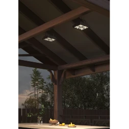 Arte Lamp AVIOR A8100AL-1BK Походный переносной аккумуляторный (4800 мА/ч) уличный прожектор, зарядка от солнца или USB TYPE-C, функция пауер-банка, магнитное, подвесное или накладное крепление, время работы 4-8 часов, LED 10Вт CRI70 550лм 3000/4500/8500K