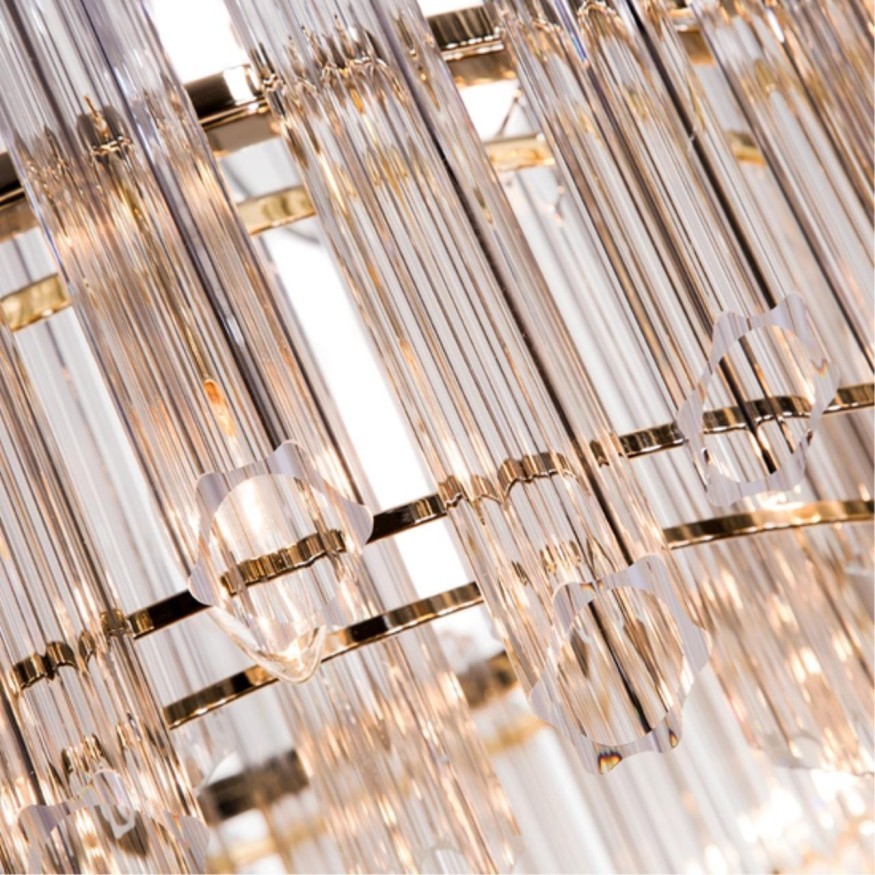 Подвесная люстра хрустальная Jastin A2848SP-8GO