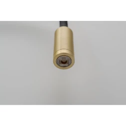 Arte Lamp Asta A5879AP-1SG Настенный современный, черно-золотой, минималистичный светодиодный светильник-бра с гибкой резиновой ножкой и выключателем на основании, LED 5Вт 3000K 300Лм CRI90 24° IP20 220В