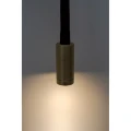 Arte Lamp Asta A5879AP-1SG Настенный современный, черно-золотой, минималистичный светодиодный светильник-бра с гибкой резиновой ножкой и выключателем на основании, LED 5Вт 3000K 300Лм CRI90 24° IP20 220В
