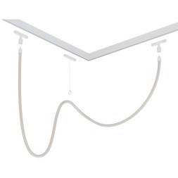 Магнитный гибкий трековый неон 2.5м белый металл Arte Lamp Loop A4910PL-1WH