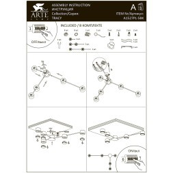 Потолочная люстра Arte Lamp TRACY A1527PL-5BK