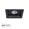 Встраиваемый светильник Arte Lamp A6661PL-1BK CANIS под лампу 1xGU10 50W