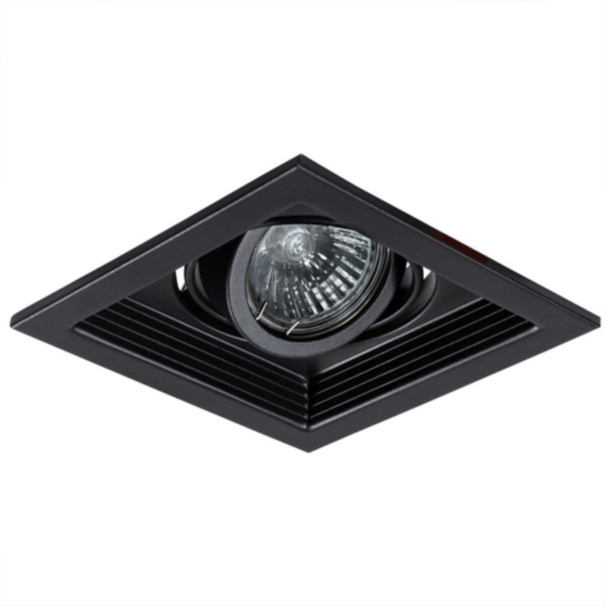 Встраиваемый светильник Arte Lamp A6661PL-1BK CANIS под лампу 1xGU10 50W