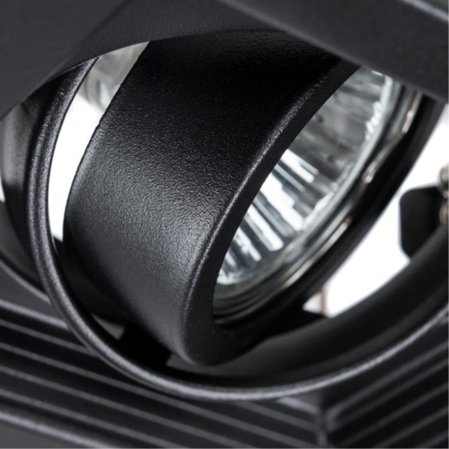 Встраиваемый светильник Arte Lamp A6661PL-1BK CANIS под лампу 1xGU10 50W