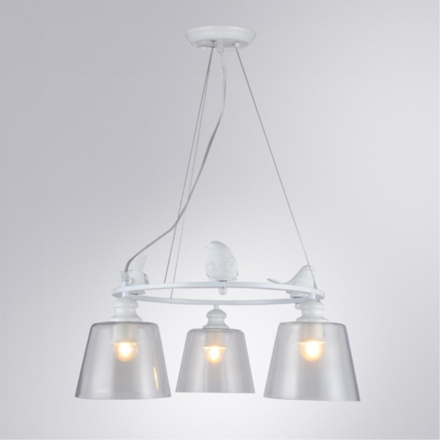 Люстра подвесная Arte Lamp A4289LM-3WH PASSERO под лампы 3xE27 40W